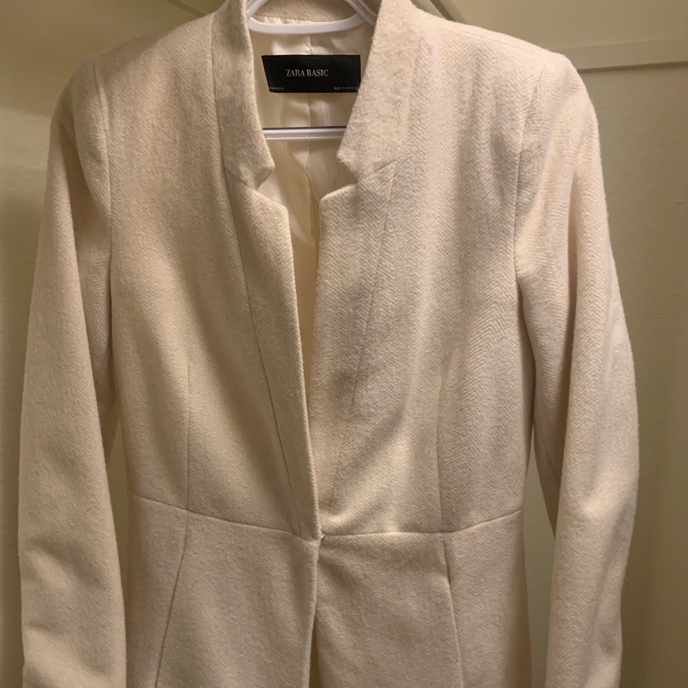 Zara Basic Relaxed Soft-brushed Coat